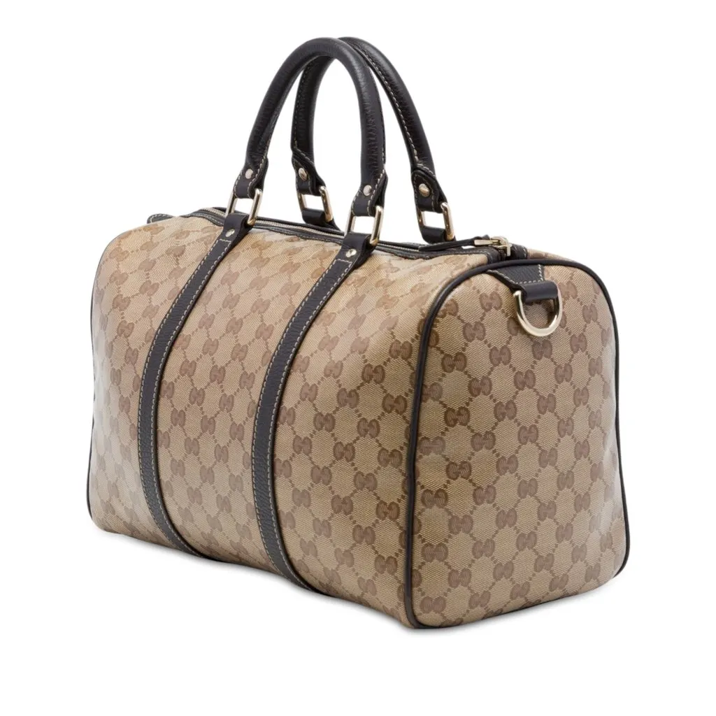 Gucci Medium GG Crystal Joy Boston Bag Beige Very good - Back View