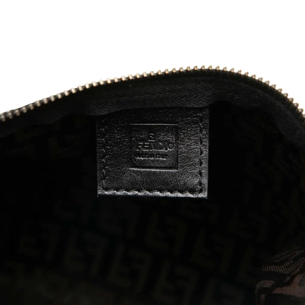 Fendi Zucchino Canvas Handbag Brown Canvas Good - Box View