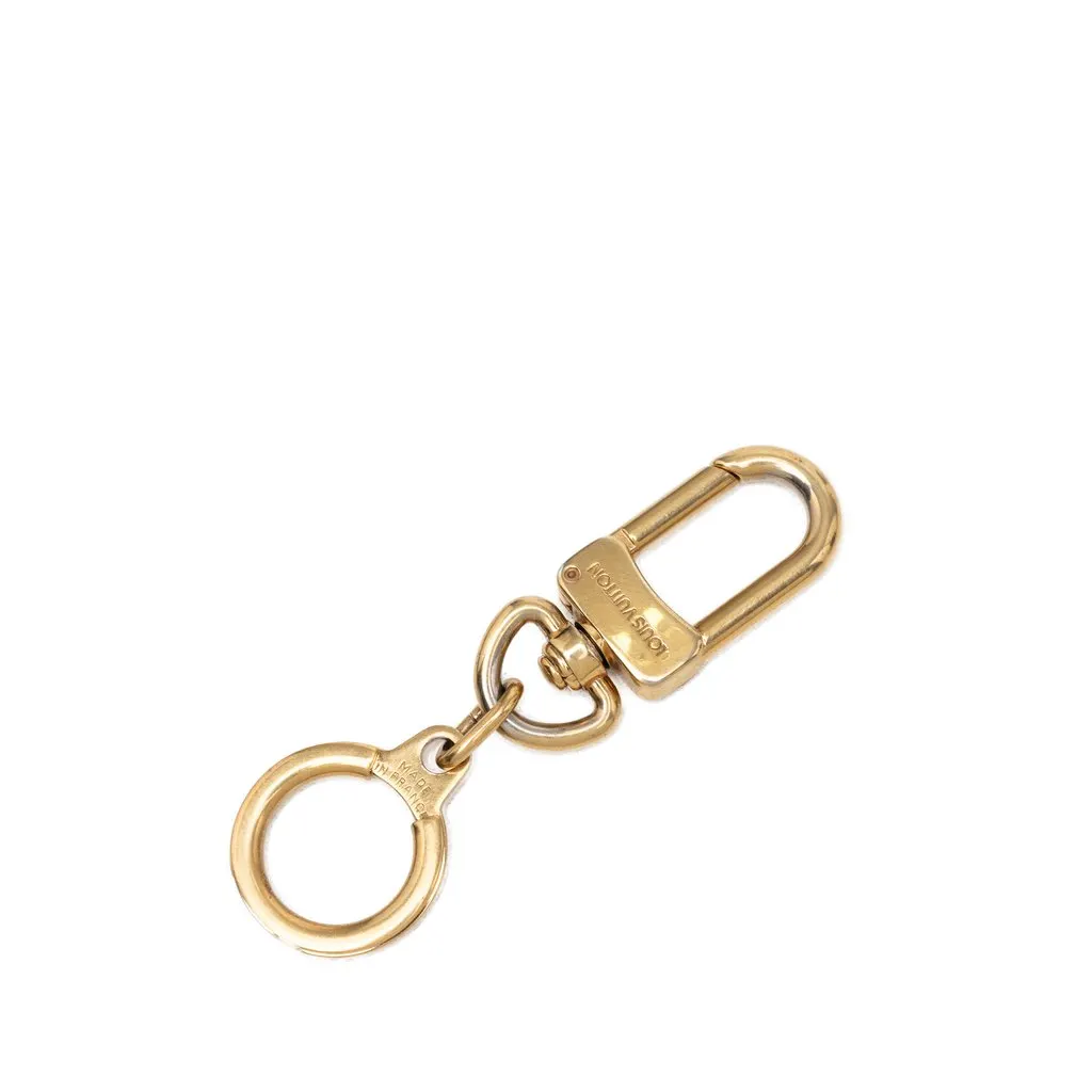 Louis Vuitton Gold Plated Bolt Extender Key Ring Gold Metal Very good - Back View