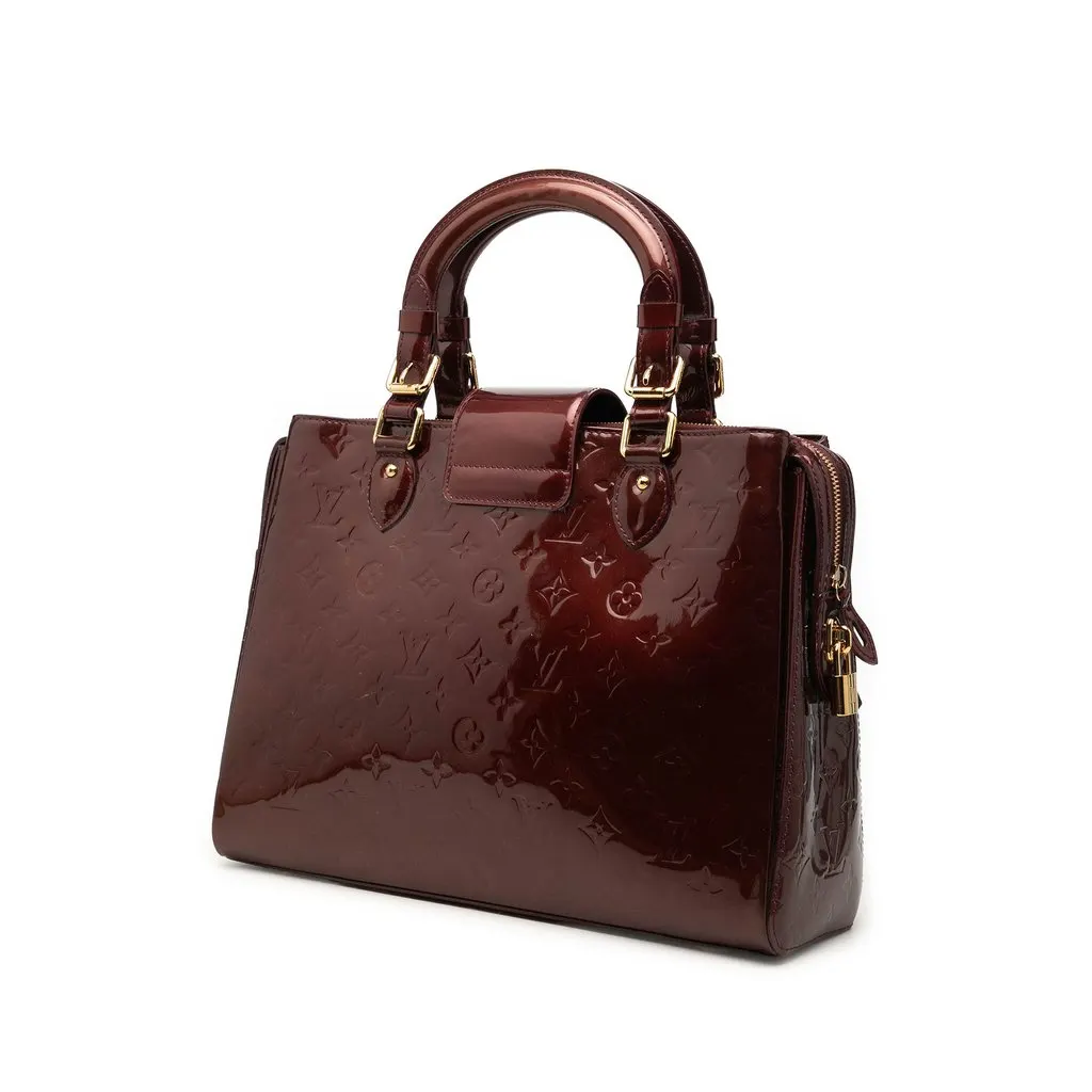 Louis Vuitton Monogram Vernis Melrose Avenue Red Leather Very good - Back View