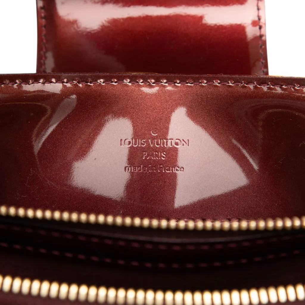 Louis Vuitton Monogram Vernis Melrose Avenue Red Leather Very good - Box View