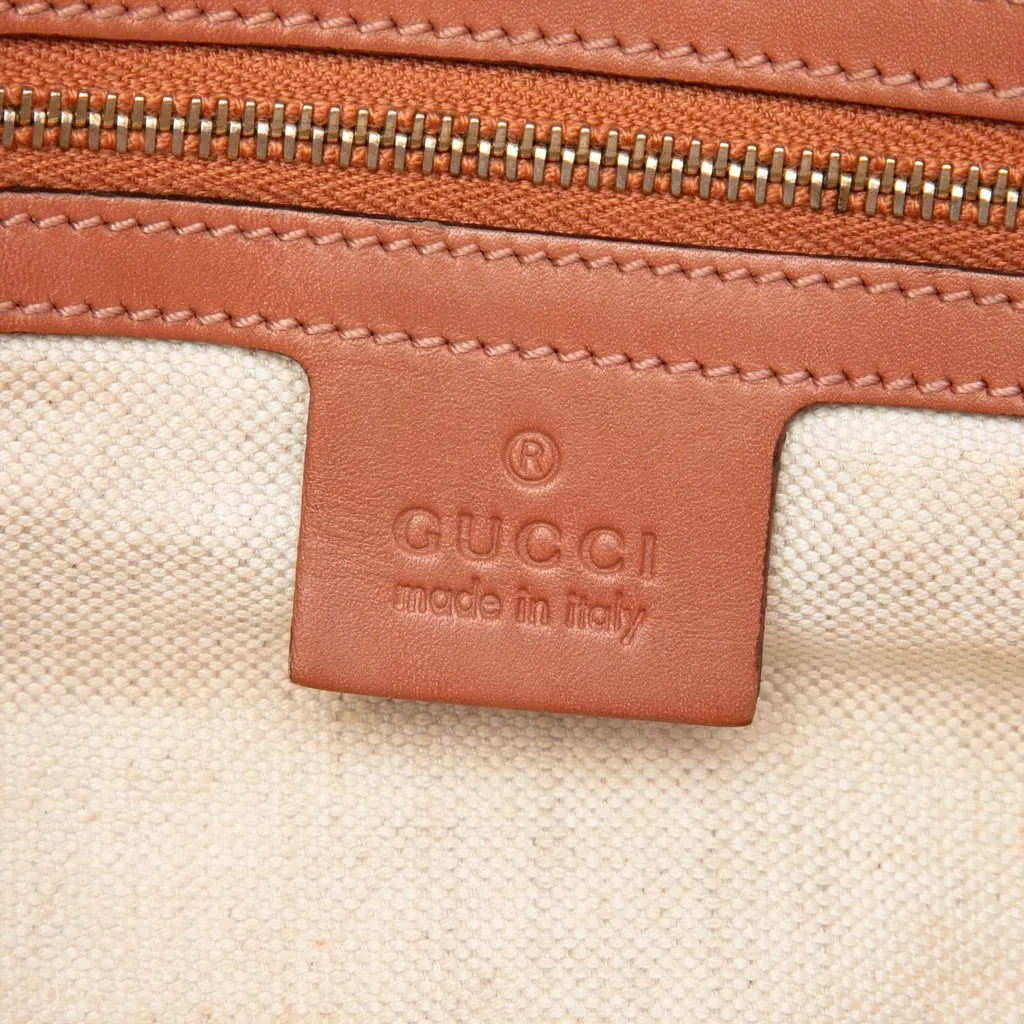 Gucci GG Canvas Heart Bit Satchel Beige Good - Box View