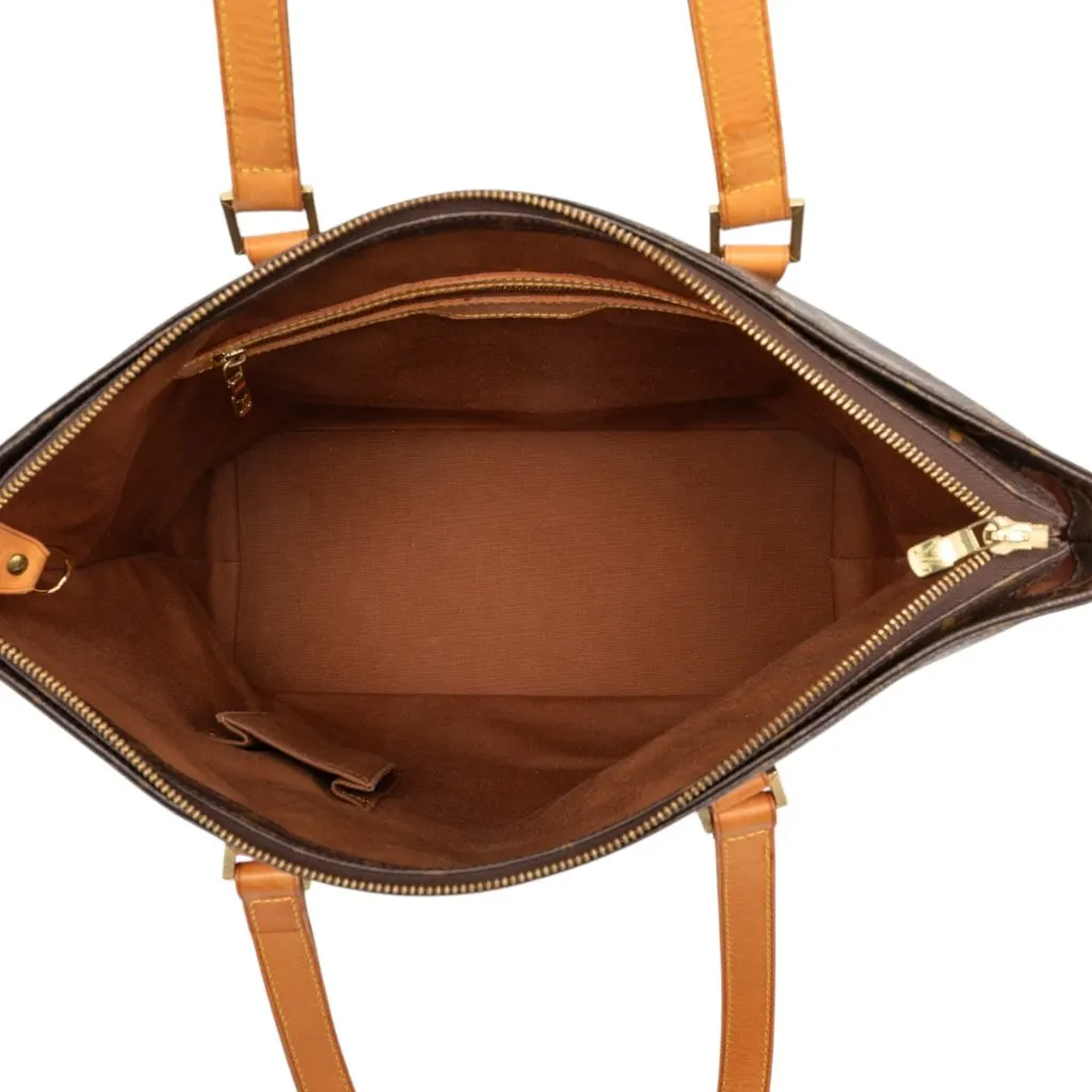 Louis Vuitton Monogram Cabas Mezzo Brown Very good - Model View