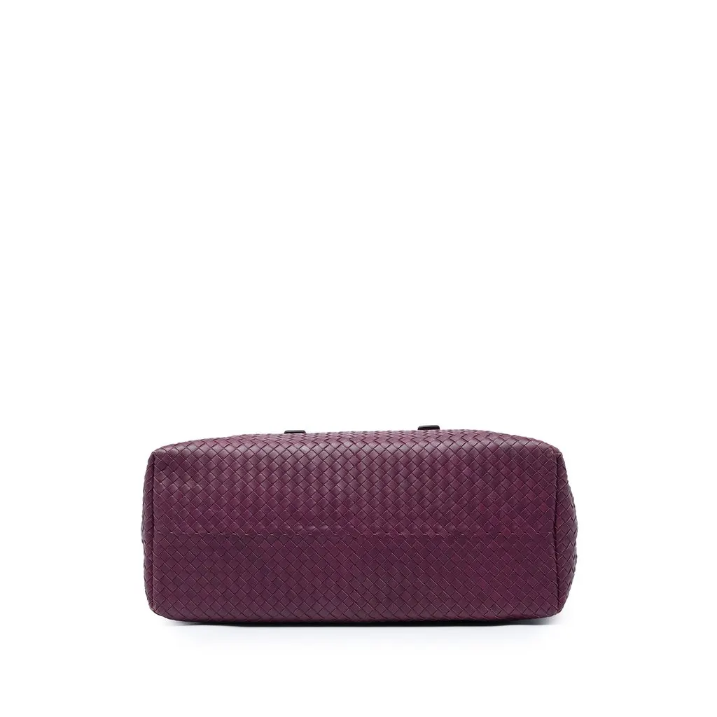 Bottega Veneta Bicolor Nappa Intrecciato Belt Strap Tote Purple Leather Very good - Inside View