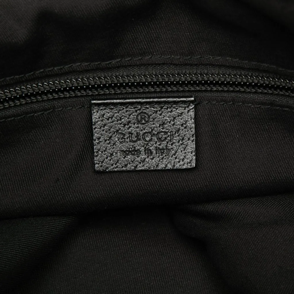 Gucci GG Canvas Web Flap Messenger Bag Black Very good - Box View