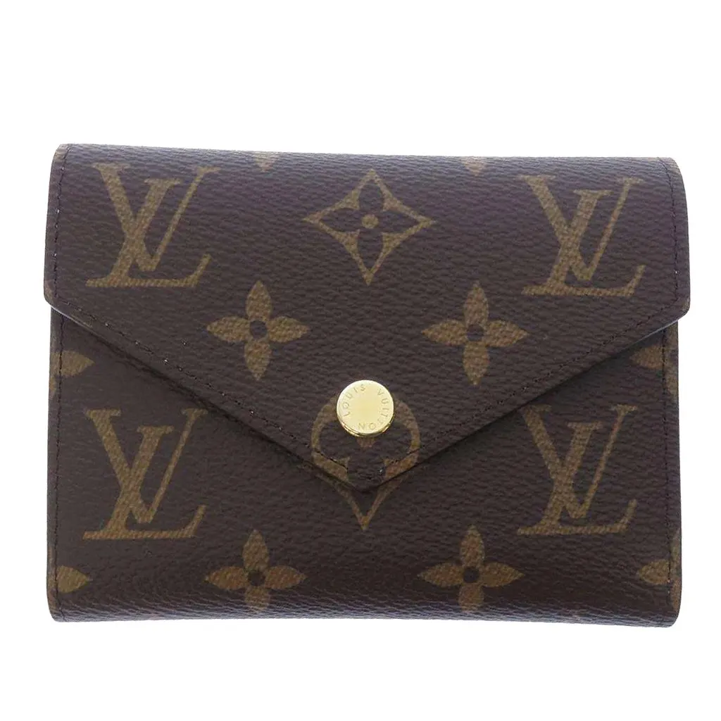 Louis Vuitton Monogram Victorine Wallet Brown Never worn - Front View