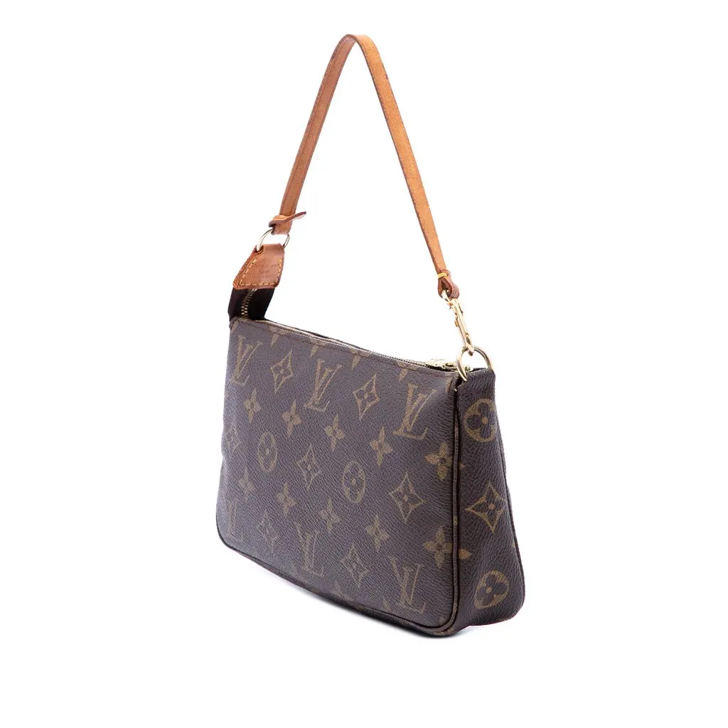Louis Vuitton Monogram Pochette Accessoires Brown Very good - Back View
