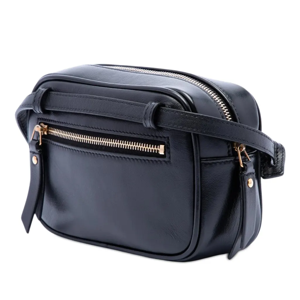 Saint Laurent Mini Matelasse Calfskin Monogram Lou Tassel Camera Bag Black Leather Very good - Back View