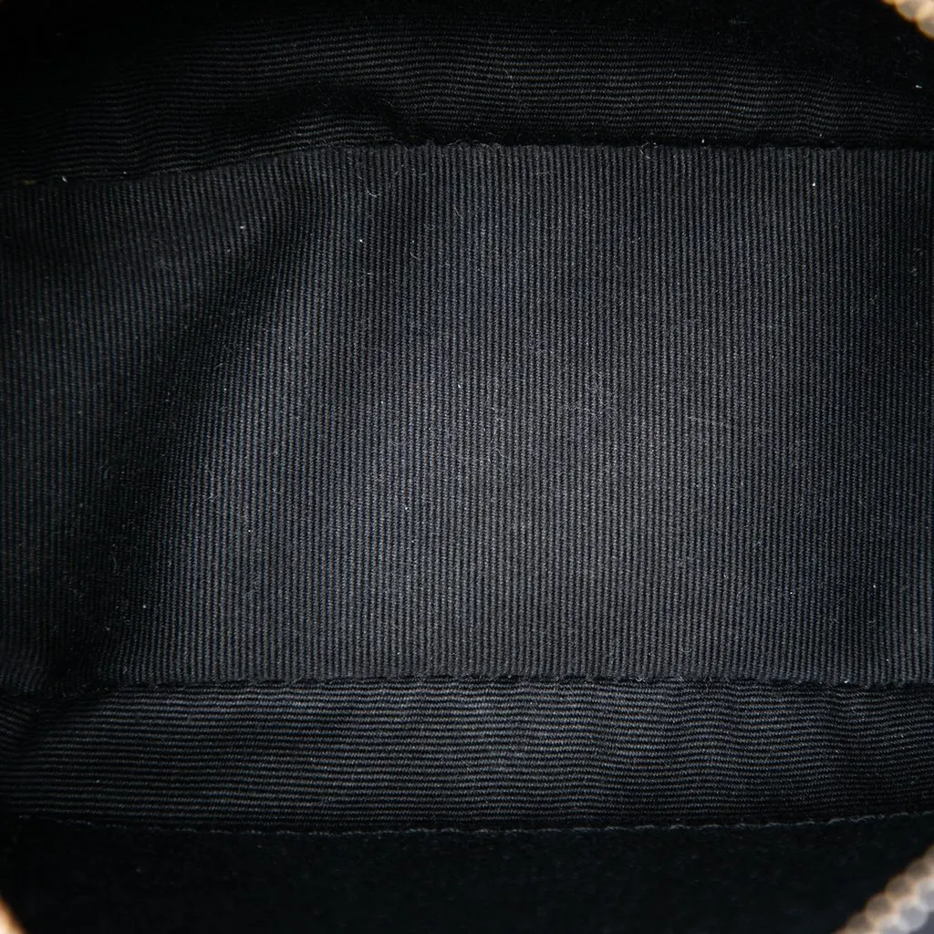 Saint Laurent Mini Matelasse Calfskin Monogram Lou Tassel Camera Bag Black Leather Very good - Model View