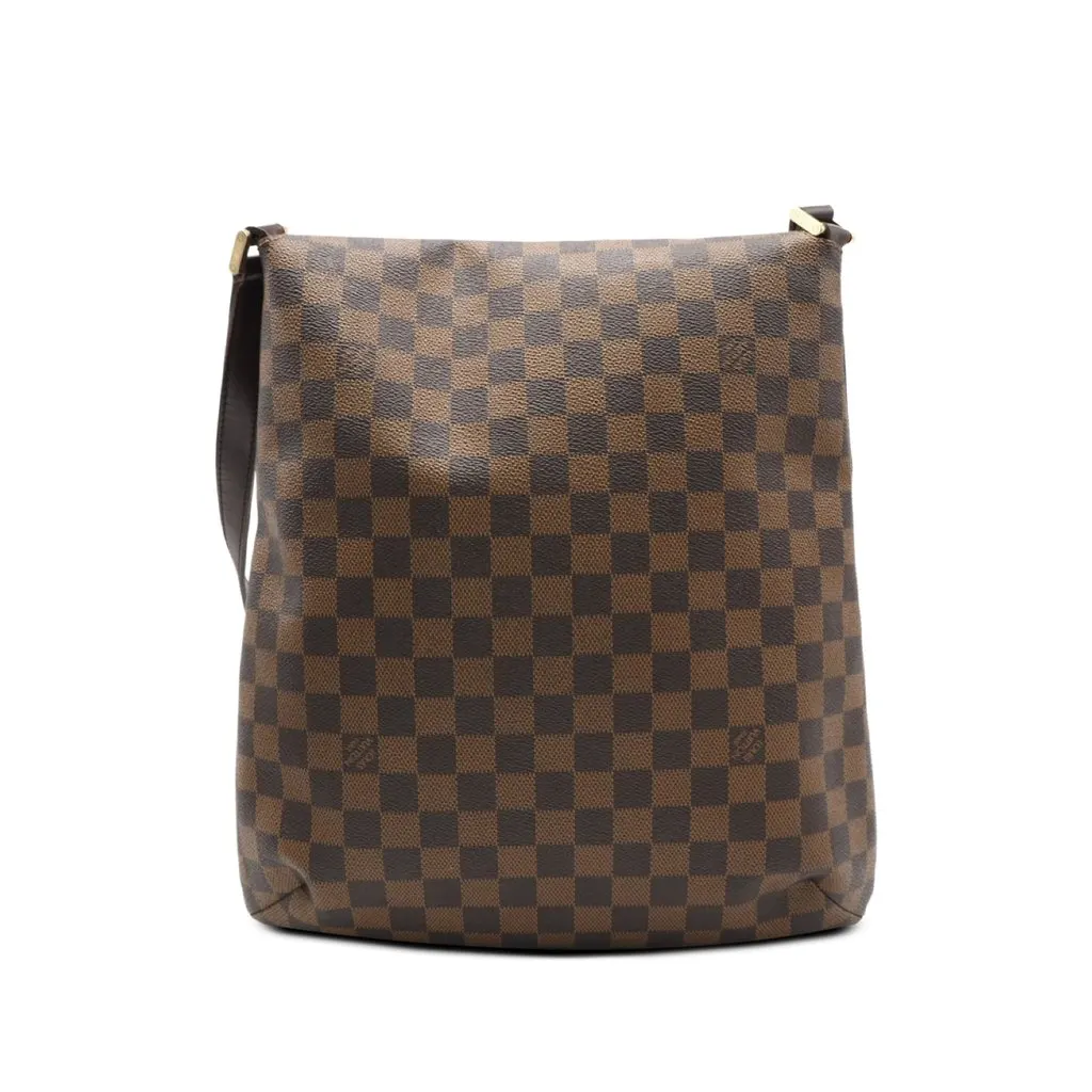 Louis Vuitton Damier Ebene Musette Salsa GM Brown Canvas Good - Back View