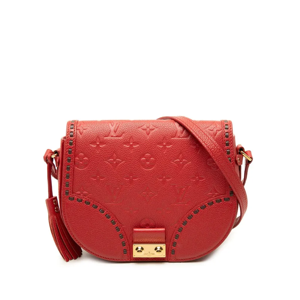 Louis Vuitton Monogram Empreinte Junot Red Leather Very good - Front View