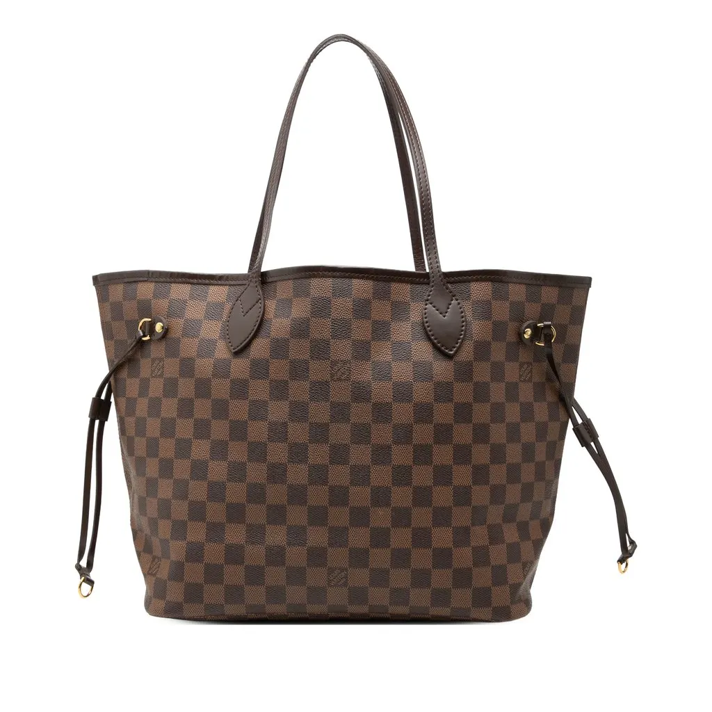 Louis Vuitton Damier Ebene Neverfull MM Brown Very good - Front View