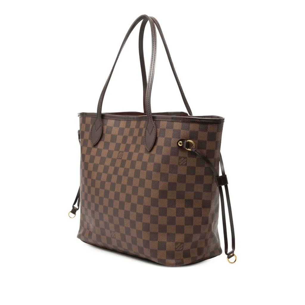 Louis Vuitton Damier Ebene Neverfull MM Brown Very good - Back View