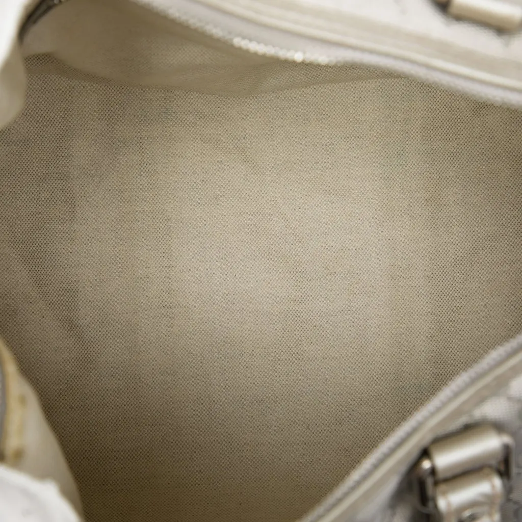 Gucci Medium GG Imprime Joy Boston Bag Silver Very good - Model View