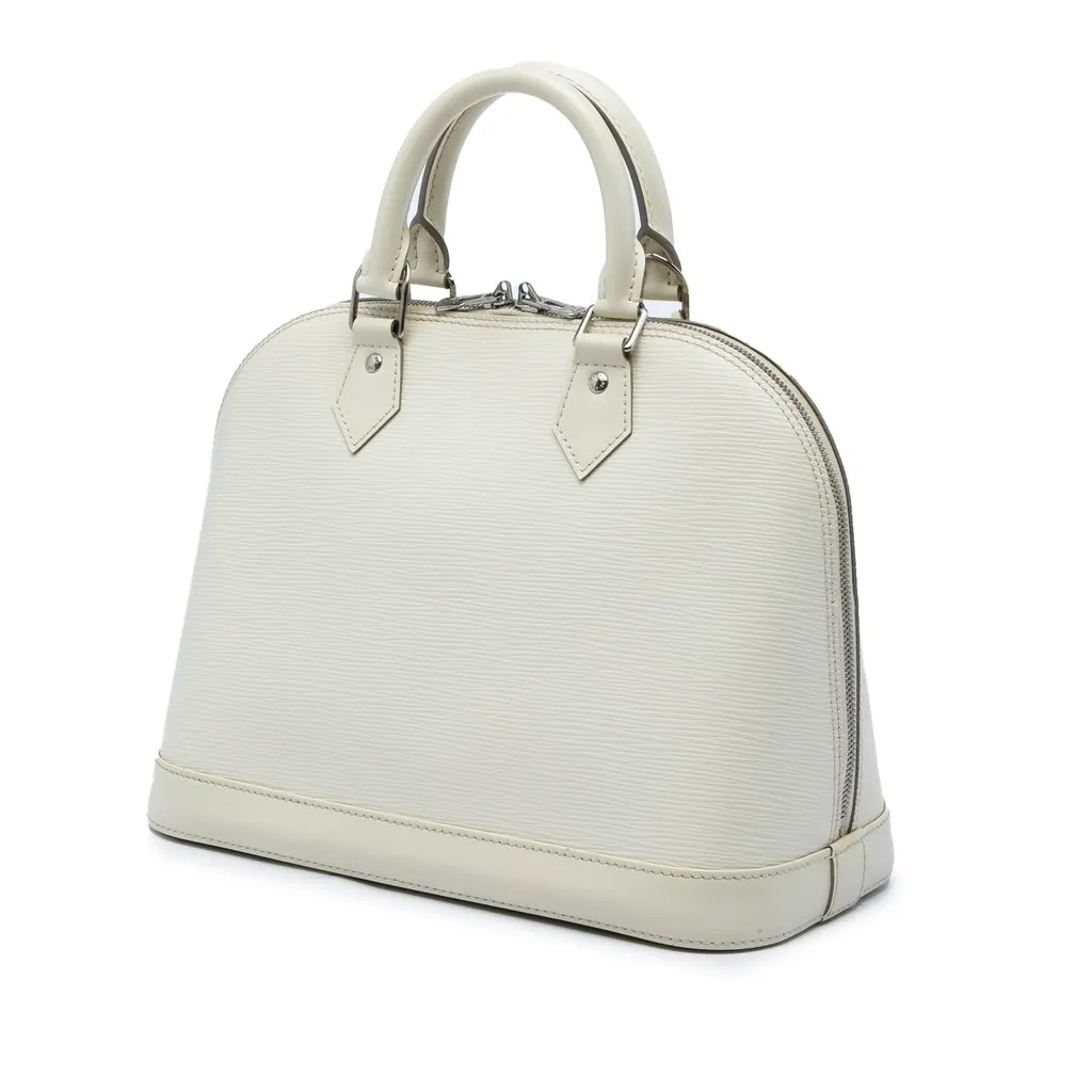 Louis Vuitton Epi Alma PM White Leather Very good - Back View