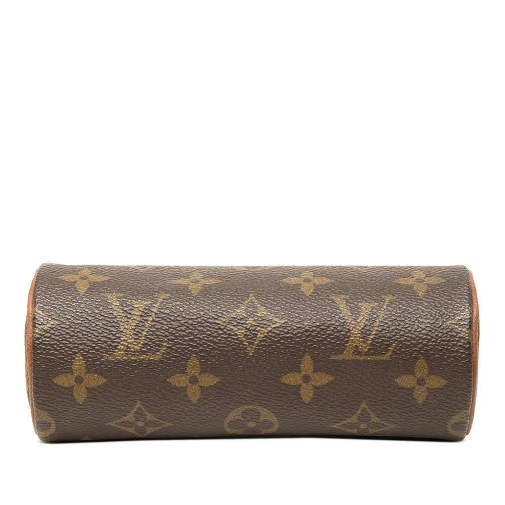 Louis Vuitton Monogram Papillon Pochette Brown Canvas Good - Inside View
