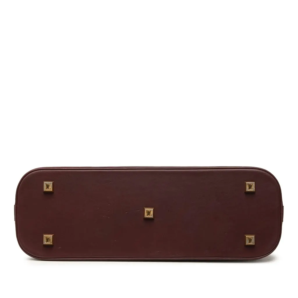 Louis Vuitton Monogram Mini Lin Alma Horizontal Red Canvas Good - Inside View