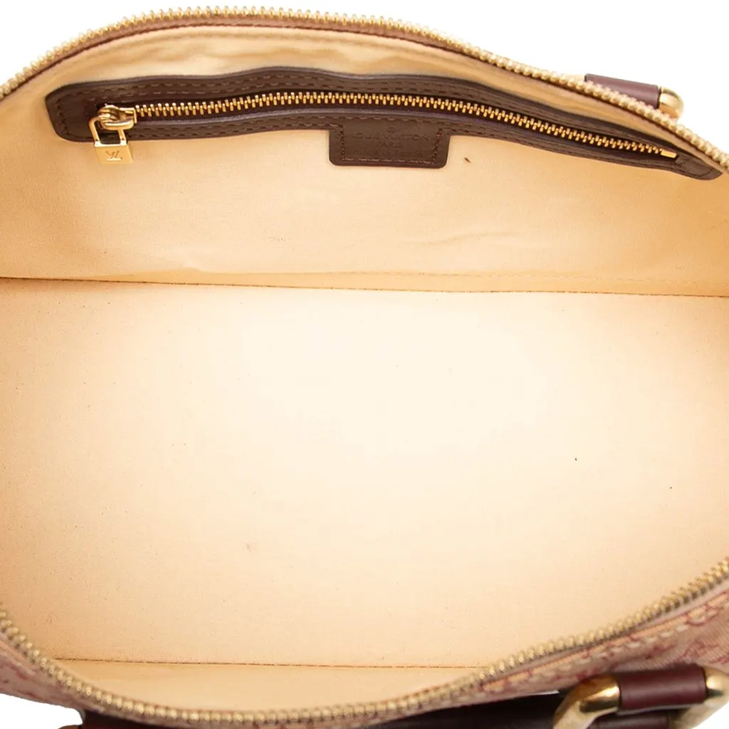 Louis Vuitton Monogram Mini Lin Alma Horizontal Red Canvas Good - Model View