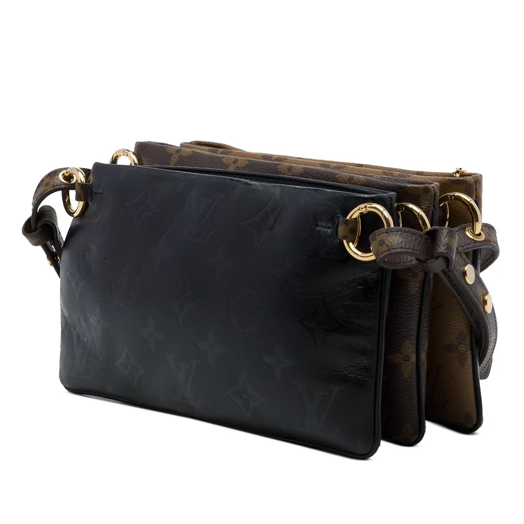 Louis Vuitton Monogram Reverse LV3 Pouch Brown Canvas Very good - Back View