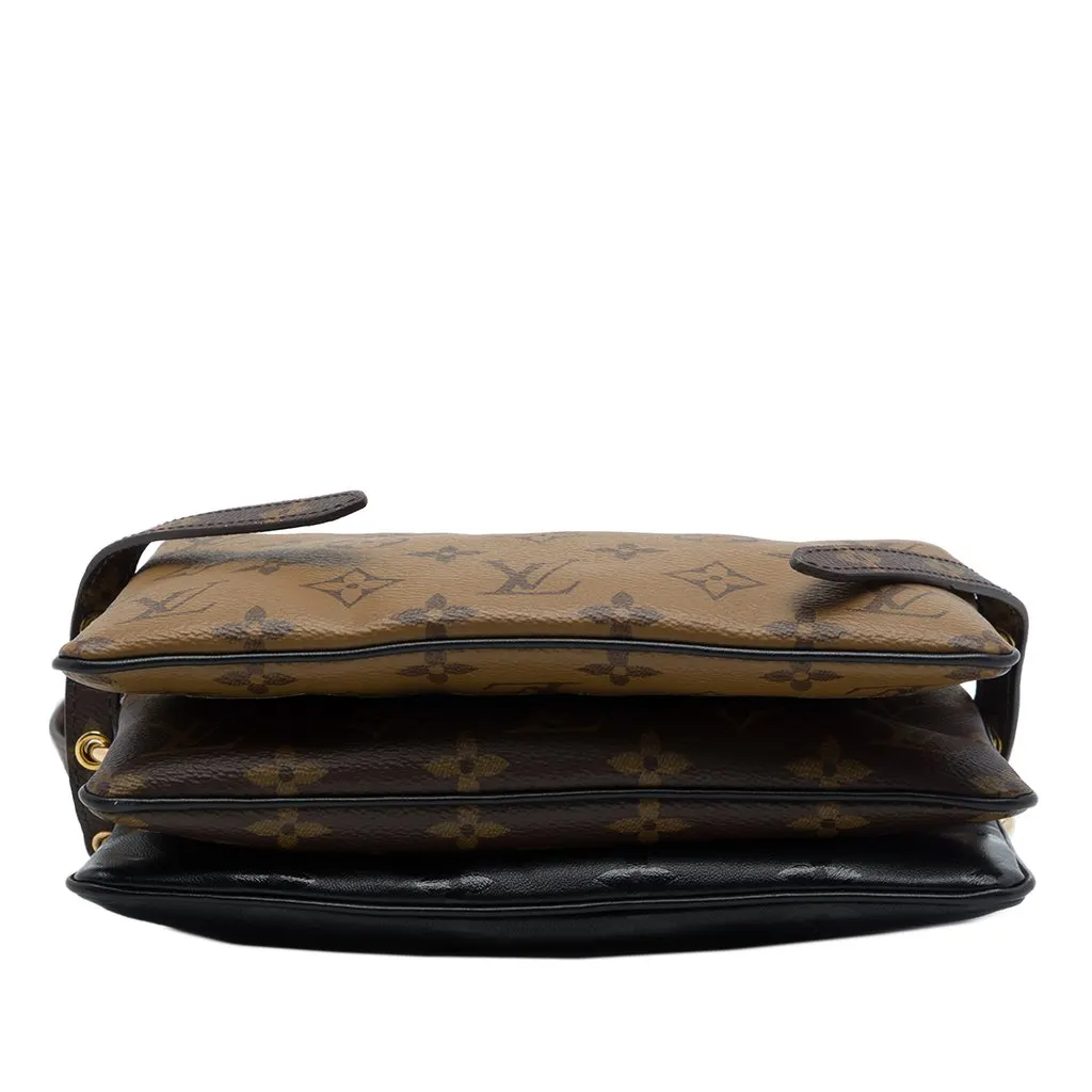 Louis Vuitton Monogram Reverse LV3 Pouch Brown Canvas Very good - Inside View