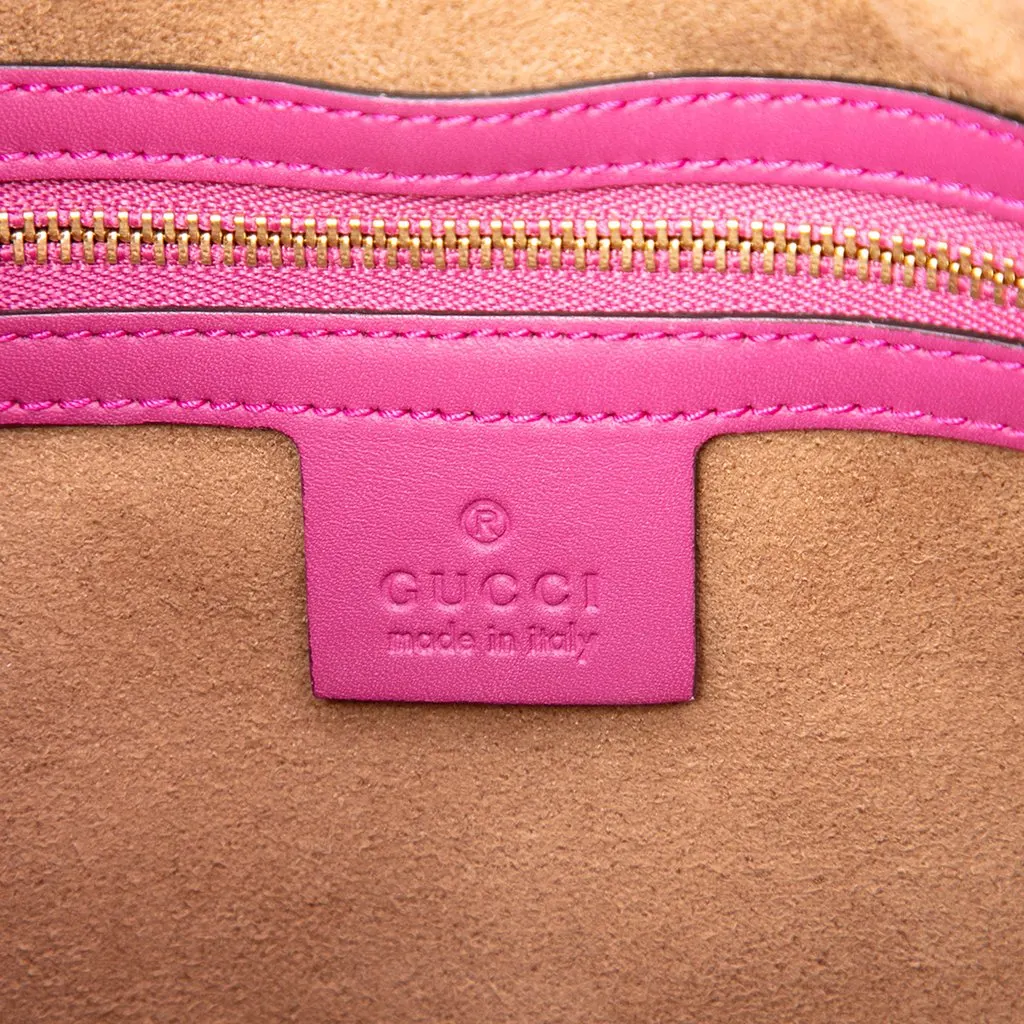 Gucci GG Supreme Linea A Satchel Beige Canvas Very good - Box View