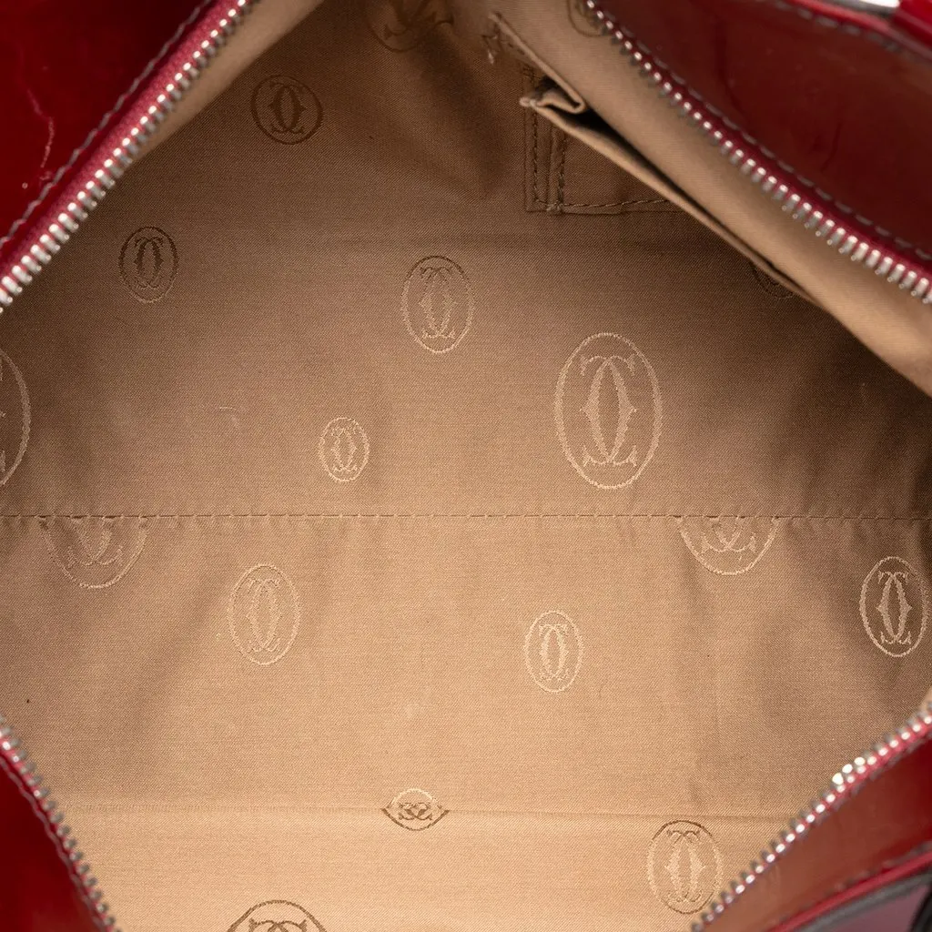 Cartier Patent Marcello De Cartier Tote Red Leather Very good - Model View