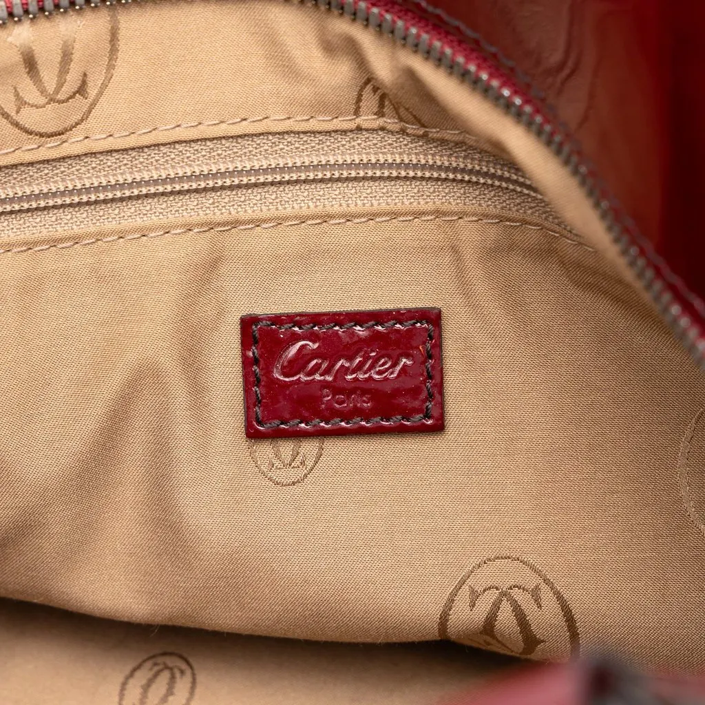 Cartier Patent Marcello De Cartier Tote Red Leather Very good - Box View