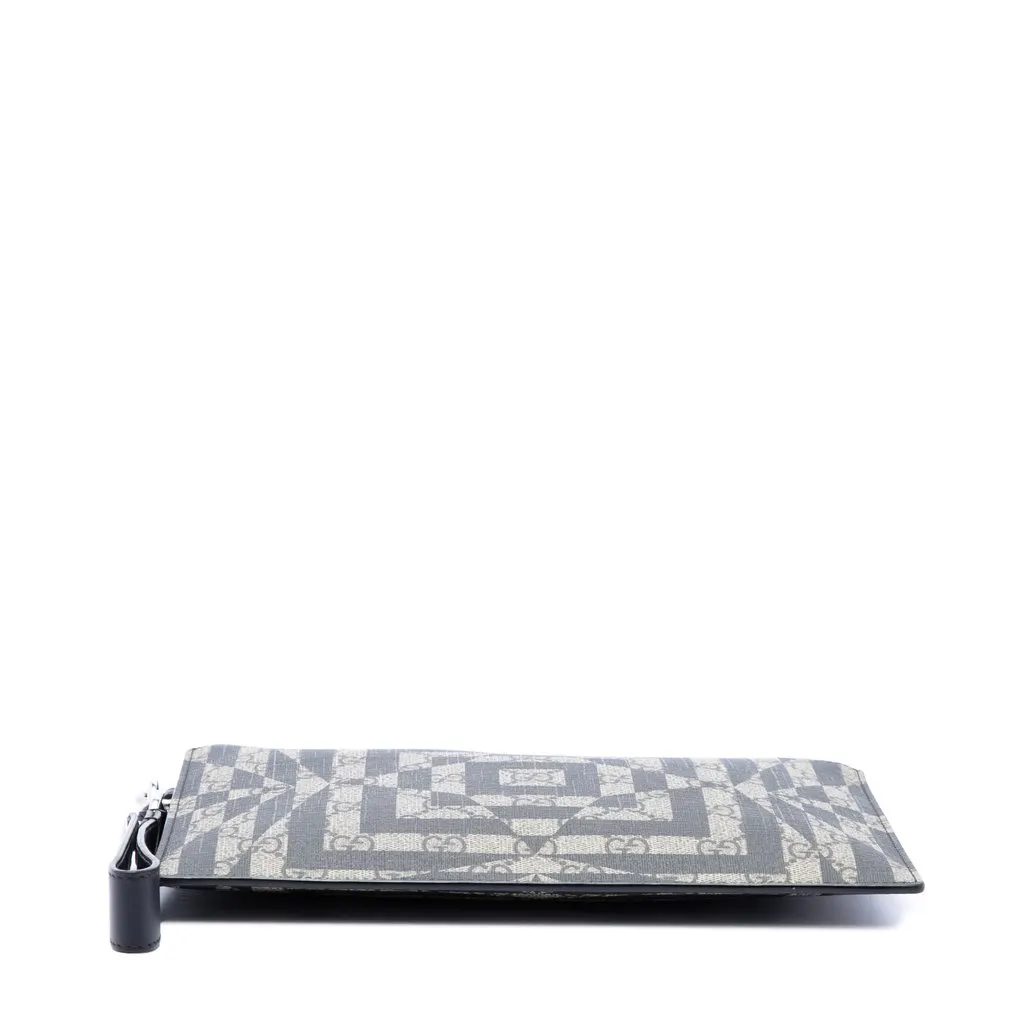 Gucci GG Supreme Caleido Clutch Beige Canvas Very good - Inside View