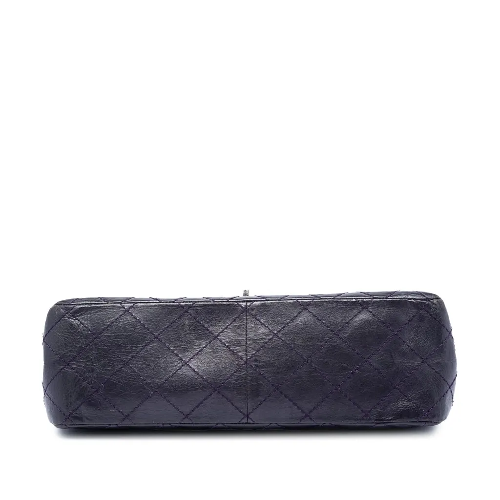 Chanel Quilted Aged Calfskin Reissue 2.55 Double Flap 226 Purple Leather Very good - Inside View