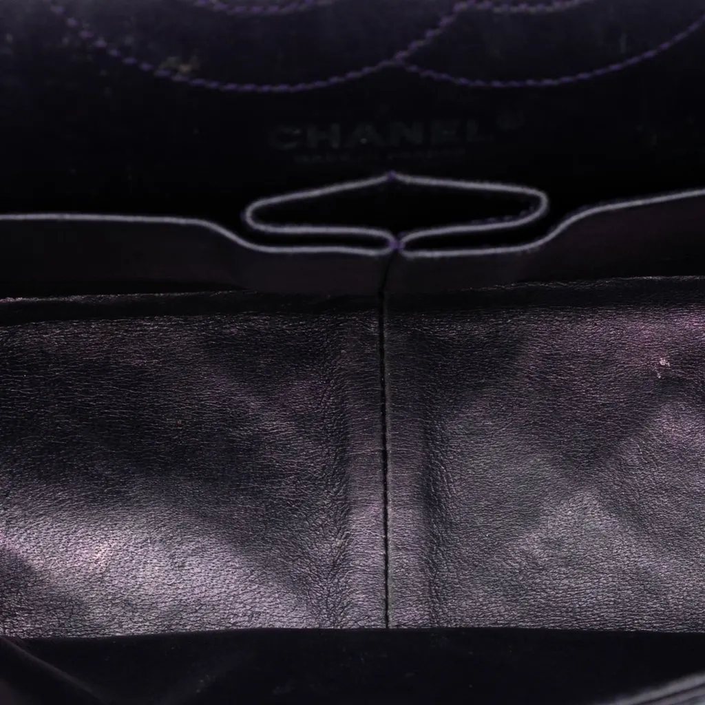 Chanel Quilted Aged Calfskin Reissue 2.55 Double Flap 226 Purple Leather Very good - Model View