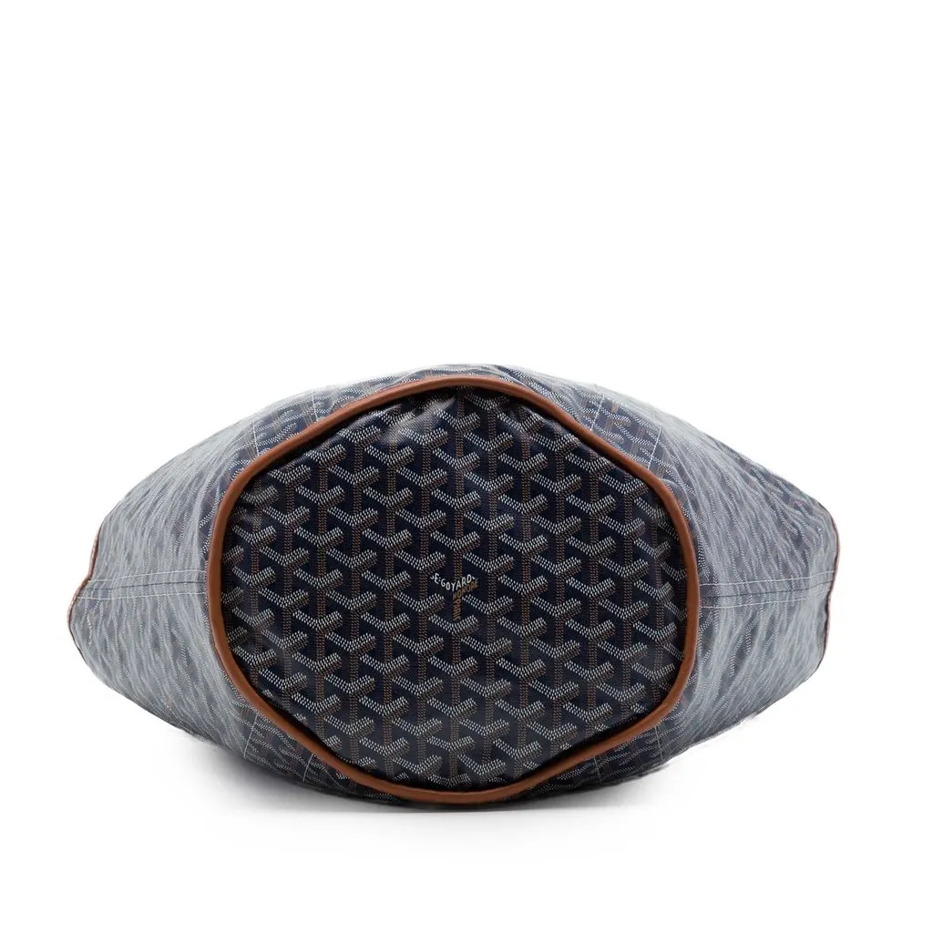 Goyard Goyardine Reversible Belharra Tote Blue Canvas Very good - Inside View