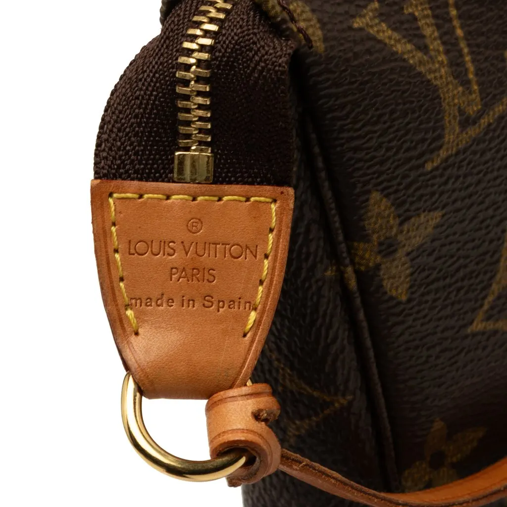 Louis Vuitton Monogram Pochette Accessoires Brown Canvas Good - Box View