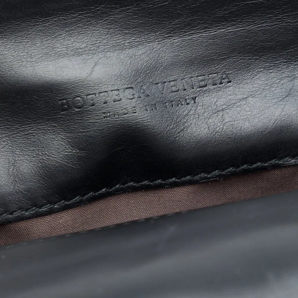 Bottega Veneta Nappa Intrecciato Business Bag Black Leather Very good - Box View