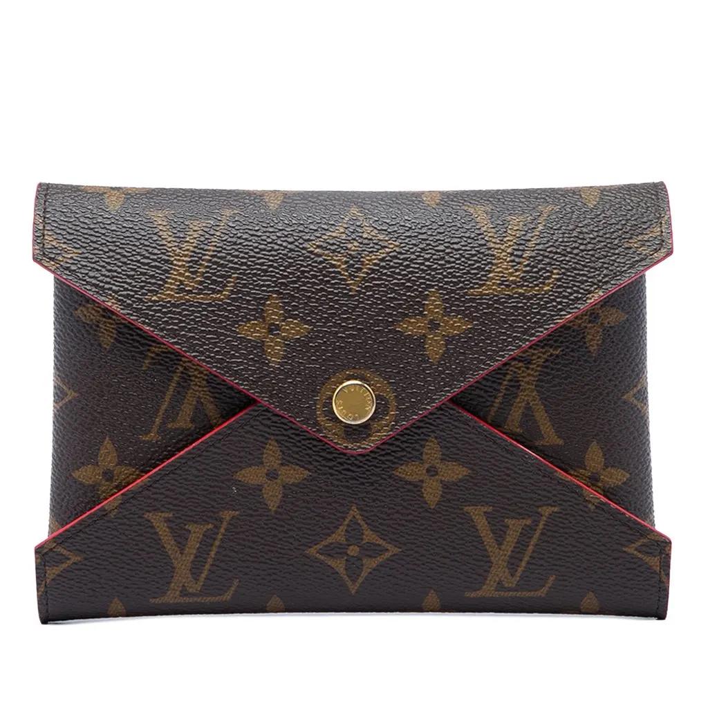 Louis Vuitton Monogram Pochette Kirigami MM Brown Very good - Front View