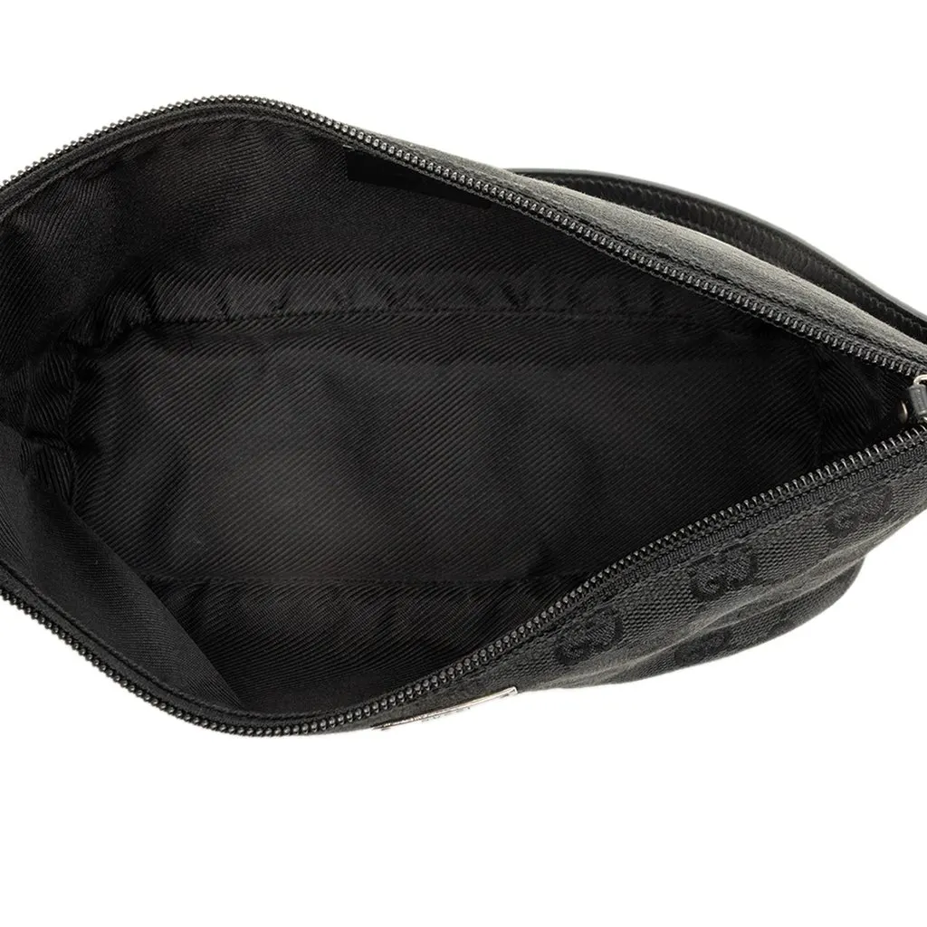 Gucci GG Canvas Boat Black Canvas Good - Model View