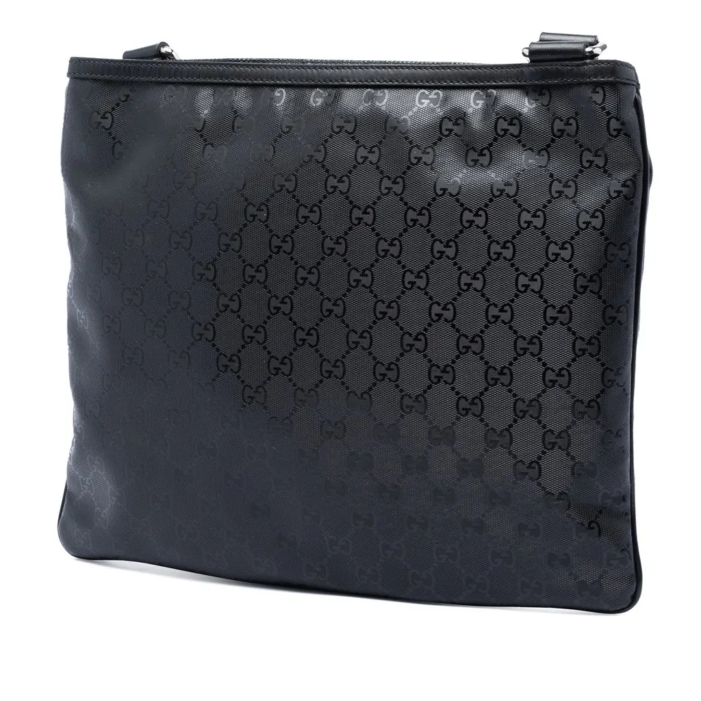 Gucci Fiat 500 Medium GG Imprime Web Messenger Bag Black Very good - Back View