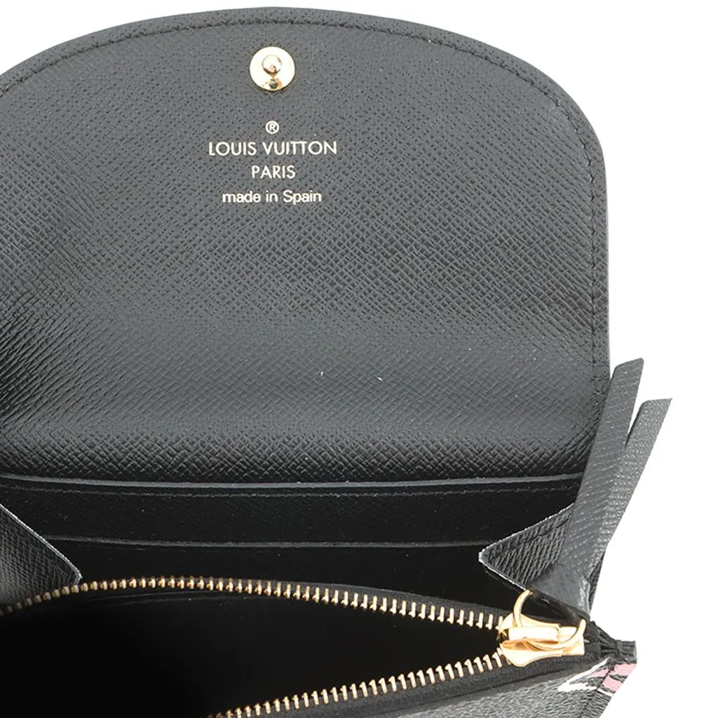 Louis Vuitton Monogram Giant Wild at Heart Rosalie Coin Purse Black Very good - Model View