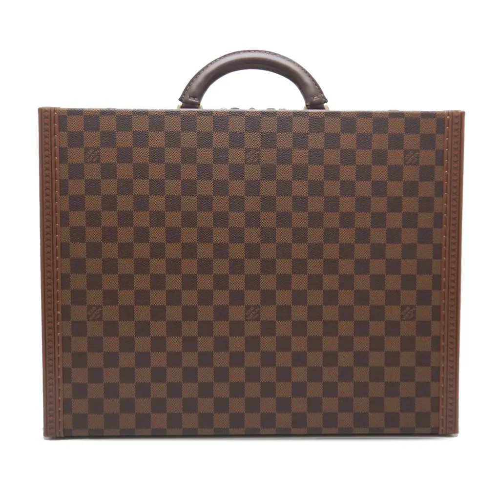 Louis Vuitton Damier Ebene President Classeur Brown Very good - Front View