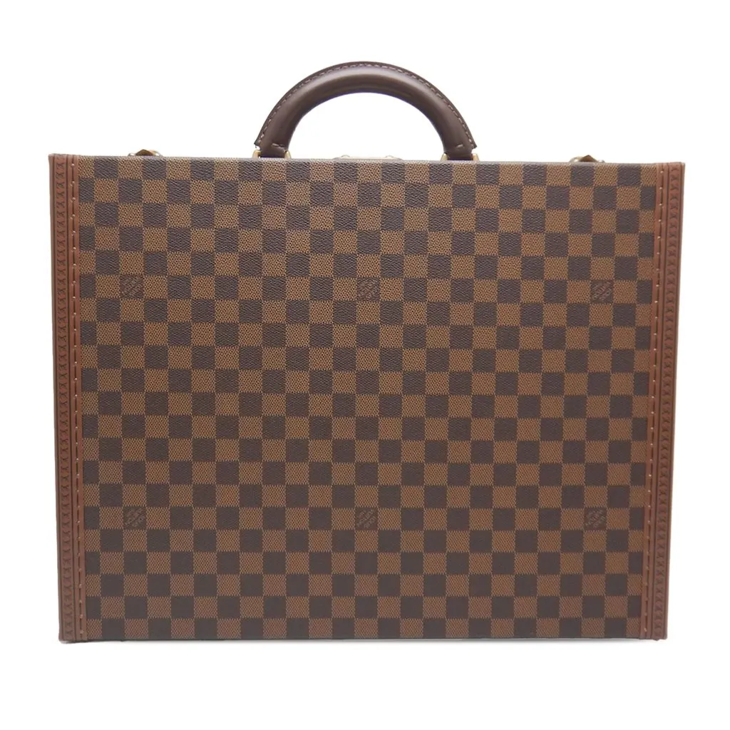 Louis Vuitton Damier Ebene President Classeur Brown Very good - Inside View