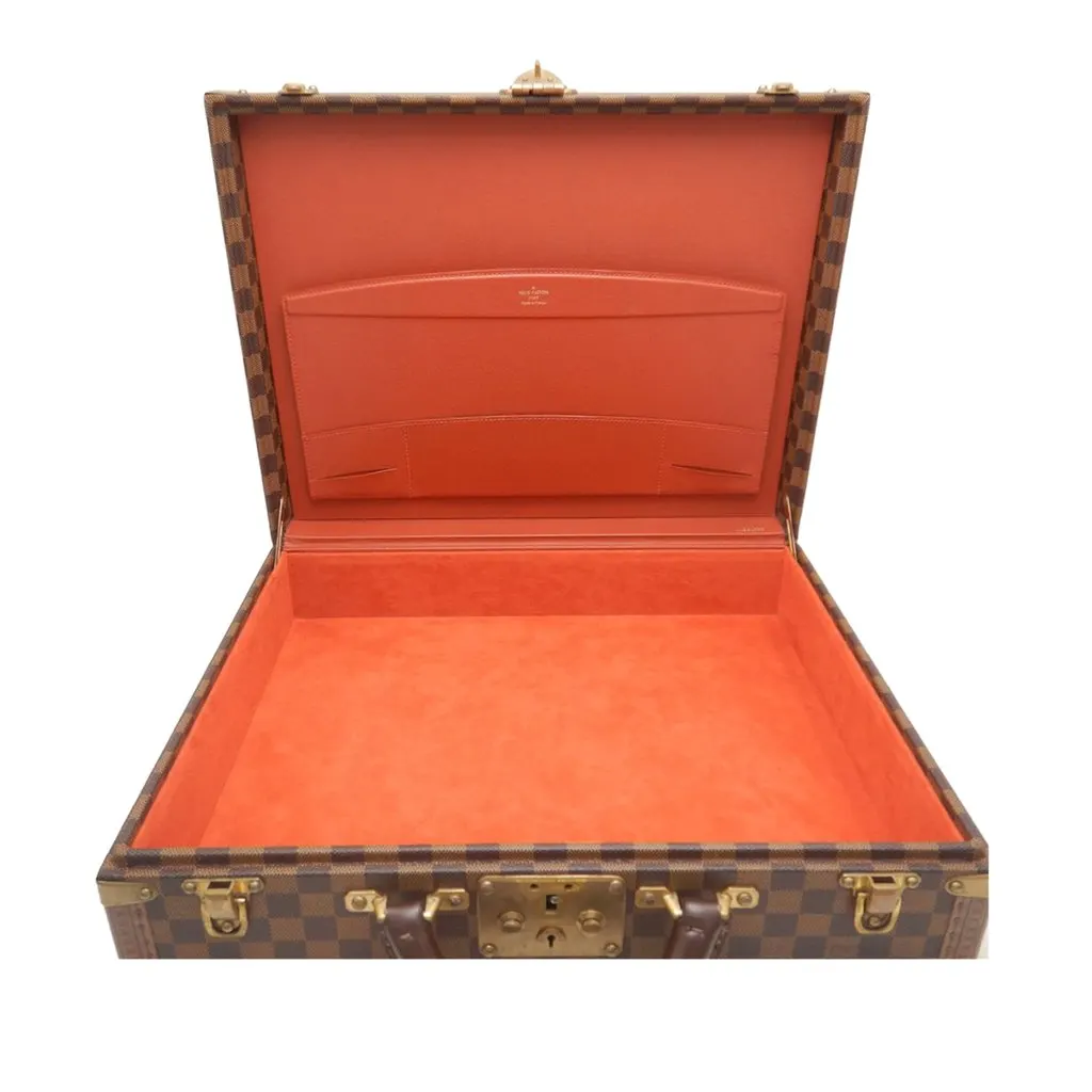 Louis Vuitton Damier Ebene President Classeur Brown Very good - Box View