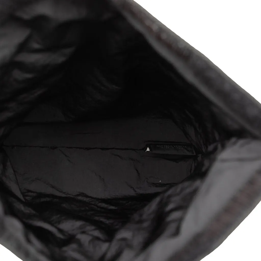 Bottega Veneta Nylon Intrecciato Effect Clutch Black Polyamide Very good - Model View