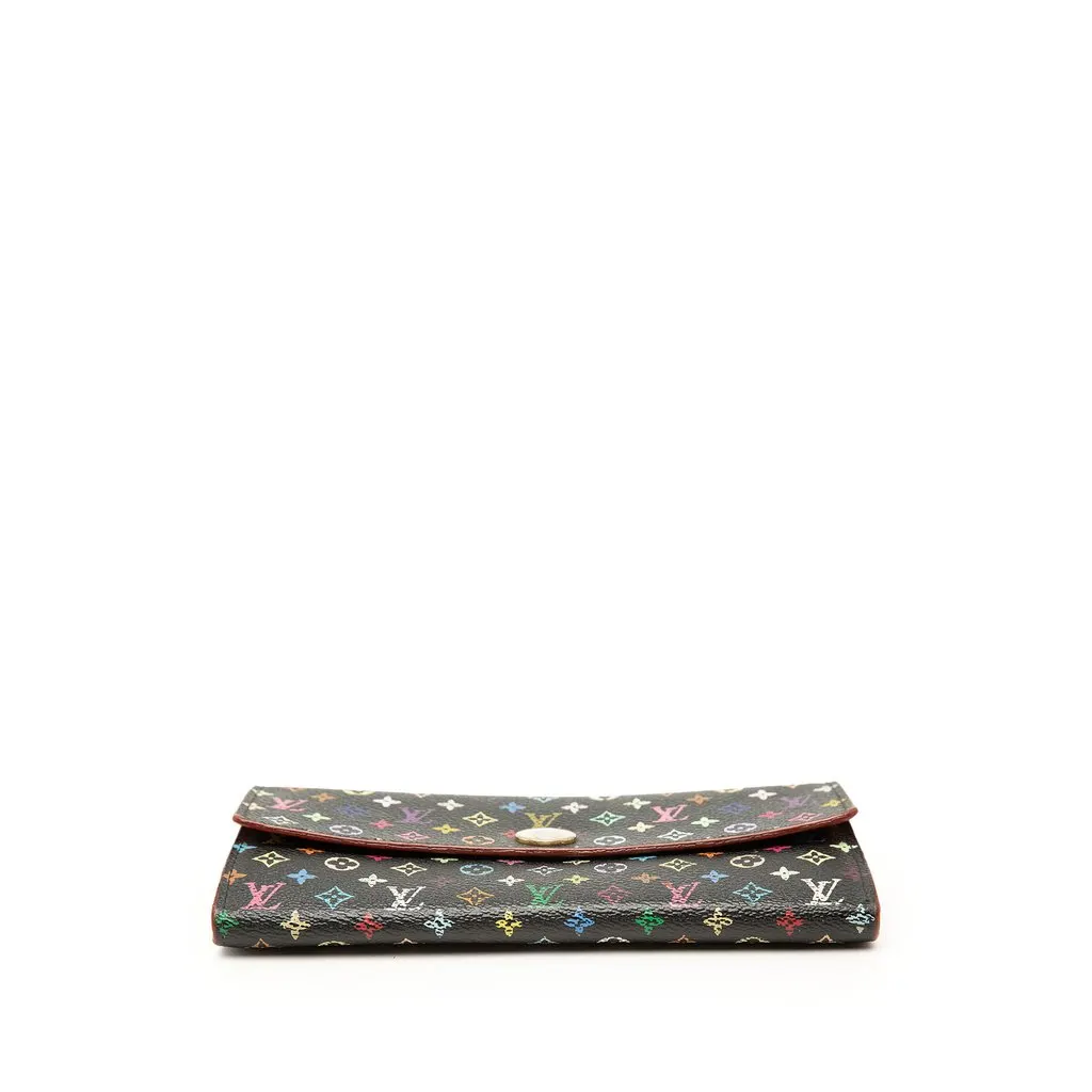 Louis Vuitton Monogram Multicolore Sarah Wallet Black Very good - Inside View