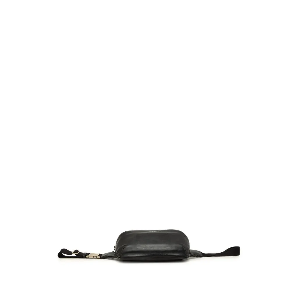 Saint Laurent Leather Marsupio Belt Bag Black Leather Good - Inside View
