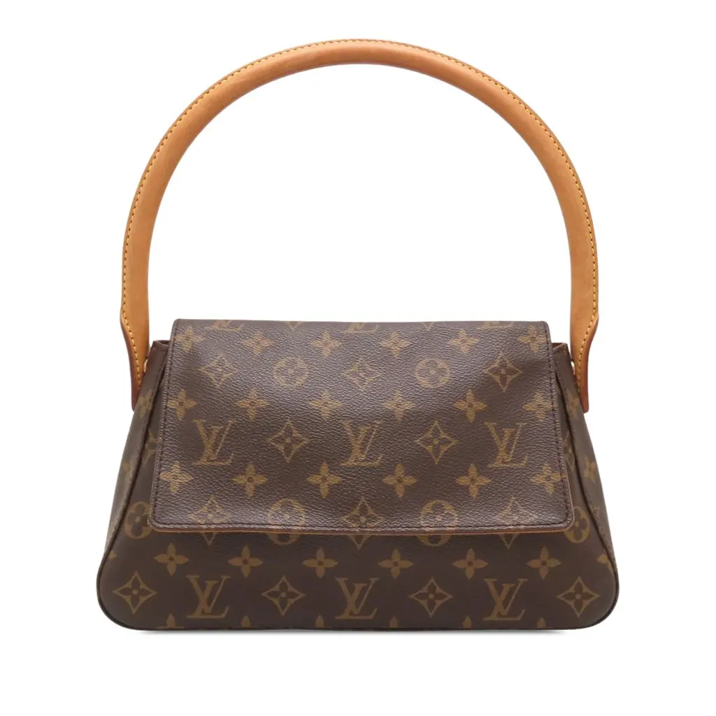 Louis Vuitton Monogram Mini Looping Brown Very good - Front View
