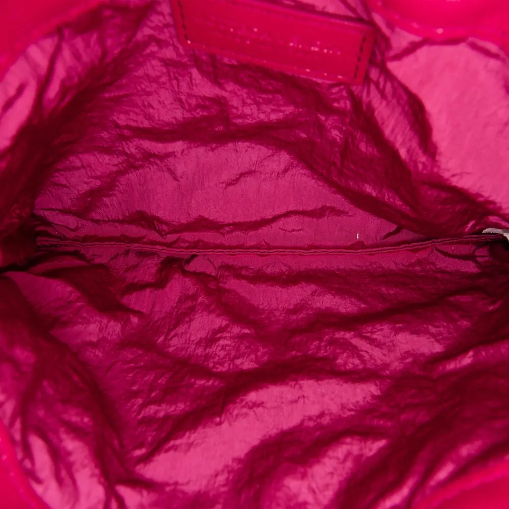 Bottega Veneta Small Nappa Intrecciato Dustbag Drawstring Crossbody Purple Leather Good - Model View