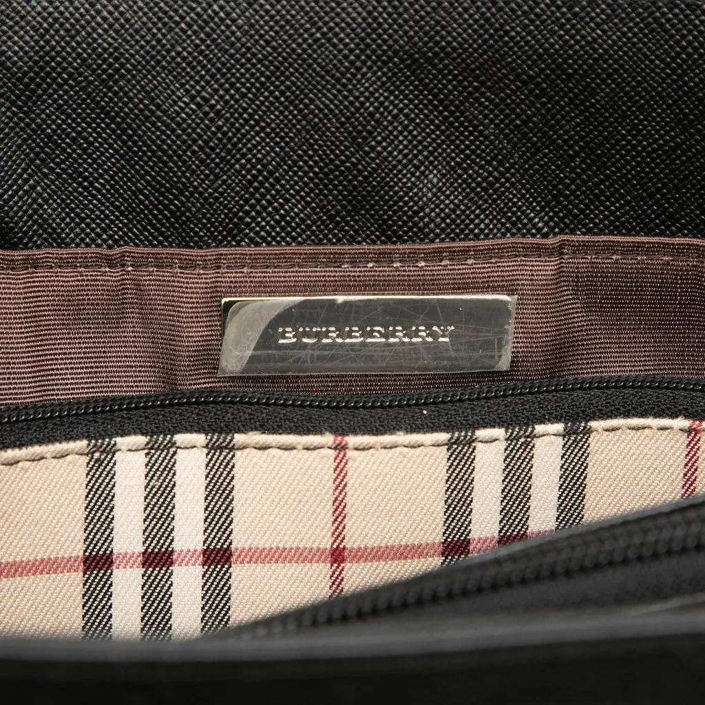 Burberry Leather Tote Black Leather Good - Box View