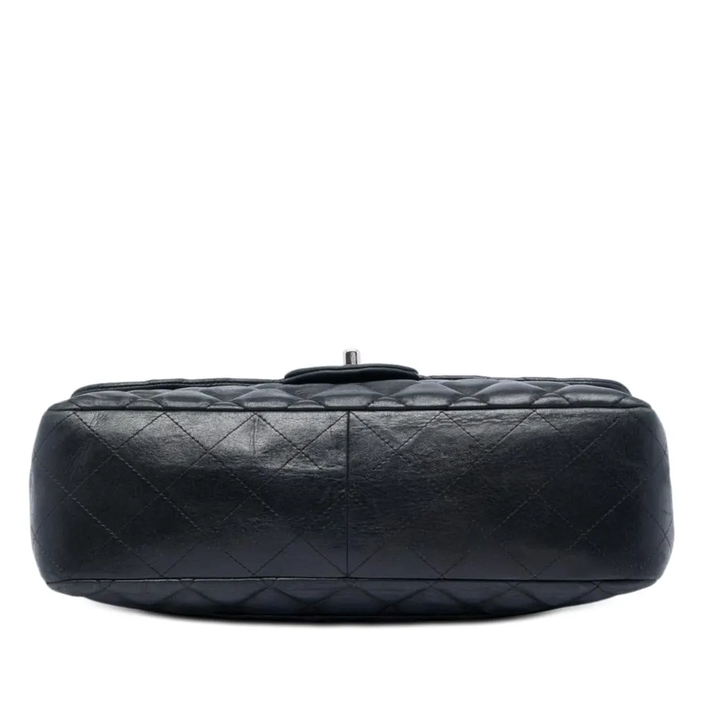 Chanel Jumbo Classic Lambskin Single Flap Black Leather Very good - Inside View