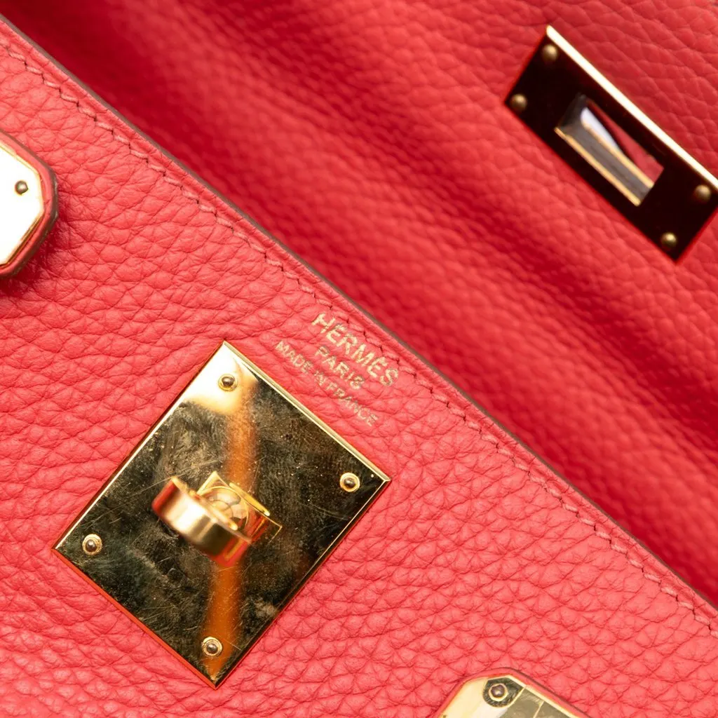 Hermès Togo Kelly II Retourne 28 Red Leather Good - Box View