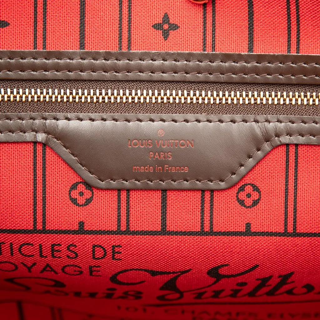 Louis Vuitton Damier Ebene Neverfull MM Brown Very good - Box View