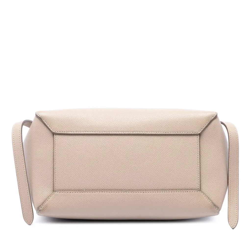 Celine Micro Grained Calfskin Belt Bag Beige Leather Very good - Inside View